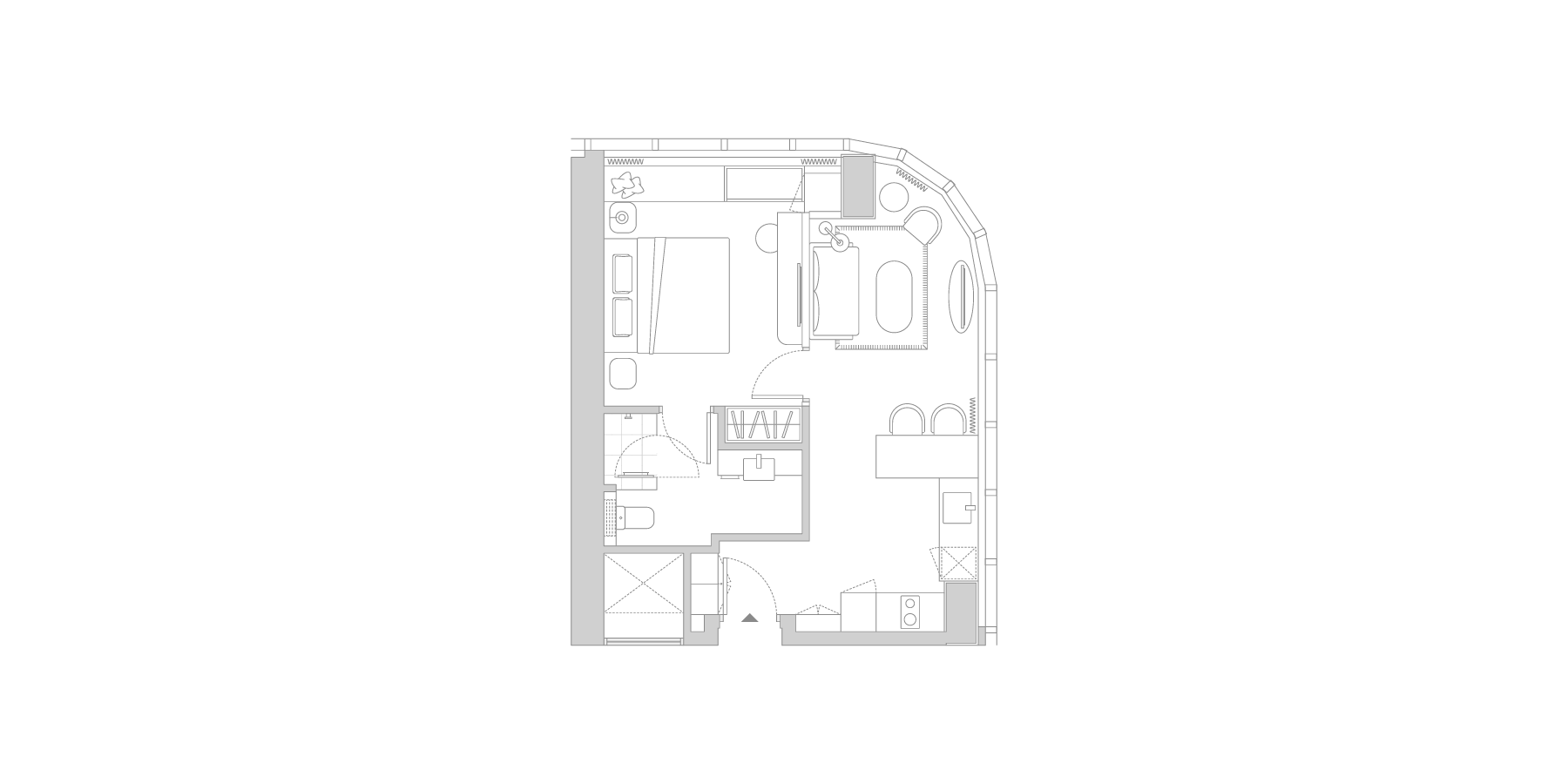 One Bedroom Corner Suite